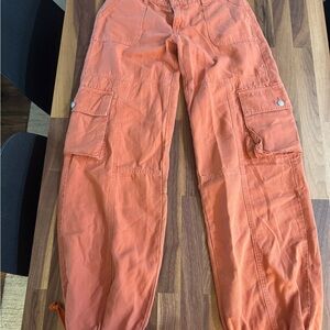 REVICE Men's Vibrant Orange Cargo Pants